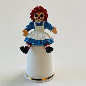 Thimble Raggedy Ann Fine bone Chine Gimbel and Sons Made in England Collectible
